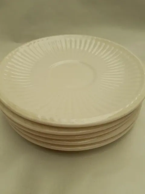 Wedgwood of Etruria & Barlaston "EDME" schotels - koffiedrinken - crème - England - set van 5