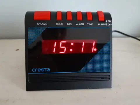 Vintage Cresta Alarm Clock 80s