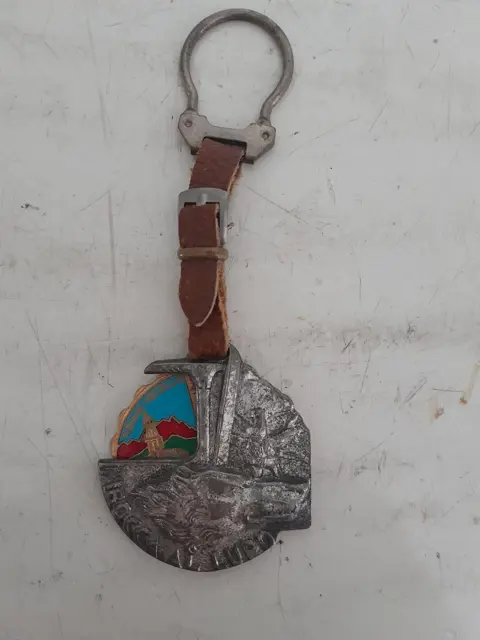 Vintage keychain In Bocca al Lupo - Italy