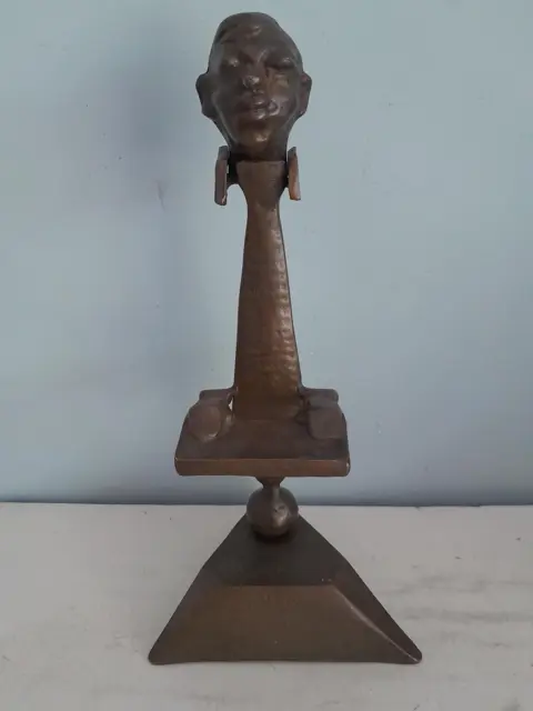 Bronzen beeld toetsenist muzikant Moderne kunst Surrealisme Abstracte kunst keyboard