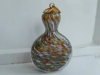 Antieke snuif fles gekleurd glas swirl - snuiffles Chinees