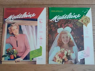 set of 2 Madeleine vintage Dutch fashion magazines 1948 - 40s 50s