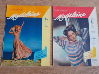set of 2 Madeleine vintage Dutch fashion magazines 1947 - 40s 50s