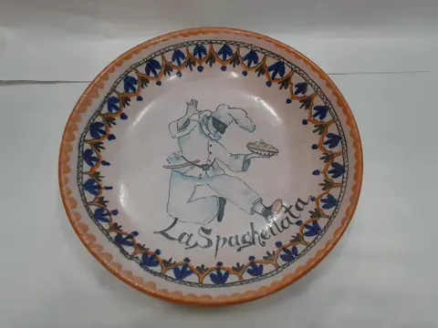 vintage Amalfitana ceramic plate bowl - La Spaghettata