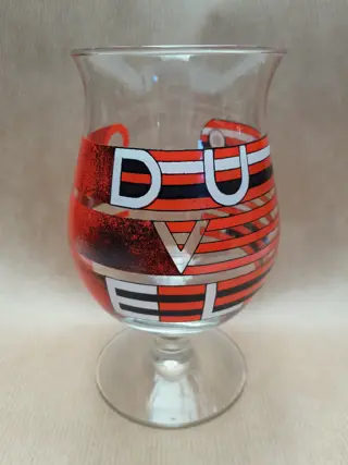 Duvel bierglas - bier glas - Stefan Glerum - Limited Edition - Art Glass