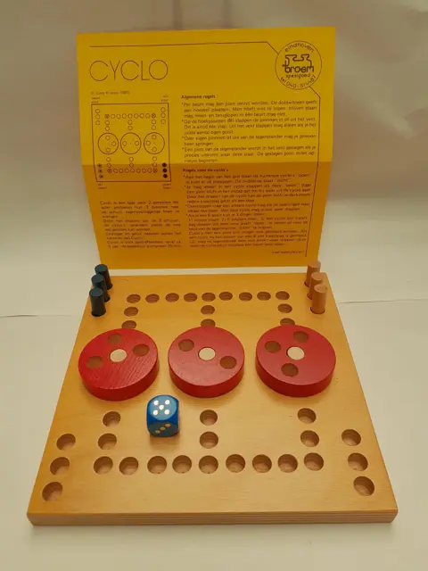 Cyclo spel - Cees Kranen - 1982 - houten bordspel
