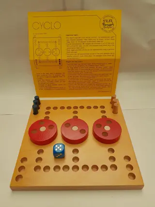 Cyclo spel - Cees Kranen - 1982 - houten bordspel