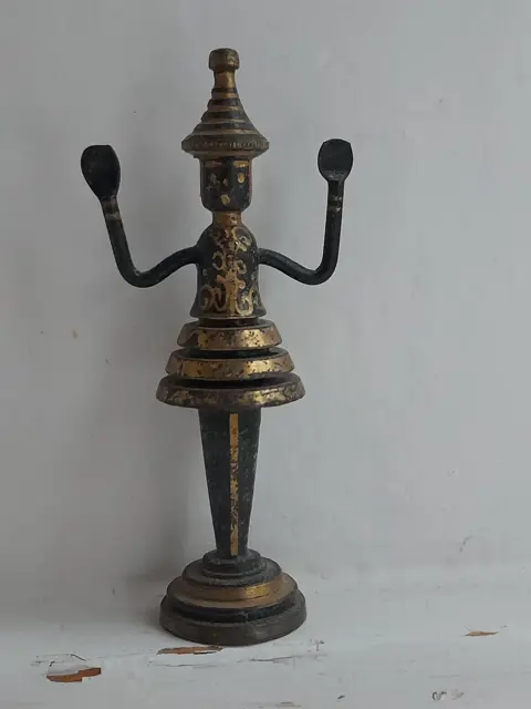 Vintage Hans Teppich beeldje - Judaica Bijbels bronzen beeldje - Israel - Dalia