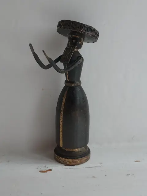Vintage Hans Teppich beeldje - Judaica Bijbels bronzen beeldje - Israel