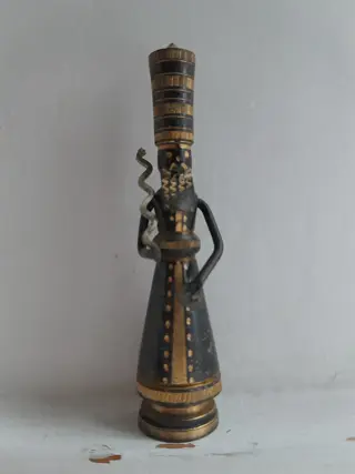 Vintage Hans Teppich beeldje - Judaica Bijbels bronzen beeldje - Israel