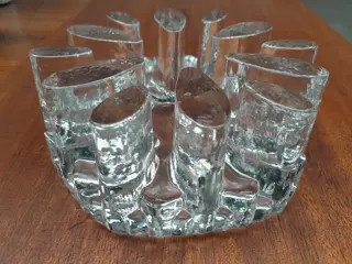Vintage Glasdesign Georgeshutter Art glazen theelichthouder