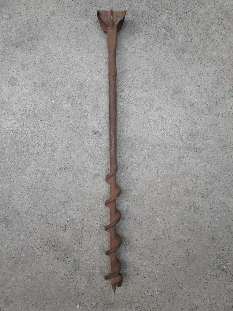 Antique Timber Beam Auger - Vintage Hand Drill