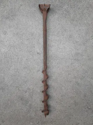 Antique Timber Beam Auger - Vintage Hand Drill