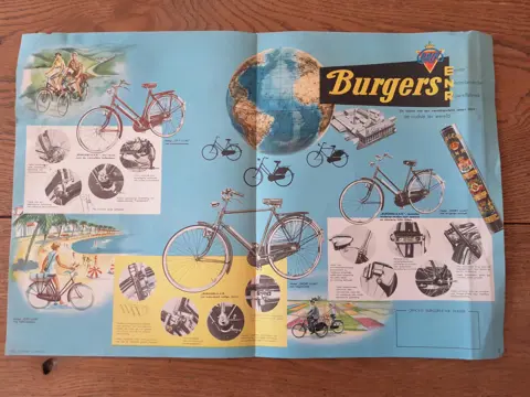 Burgers ENR poster affiche - 60s - oldtimer fiets