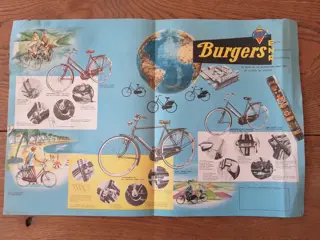 Burgers ENR poster affiche - 60s - oldtimer fiets