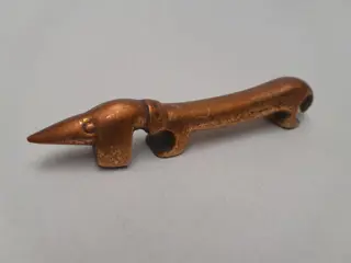 Vintage brass bottle opener dachshund - Walter Bosse