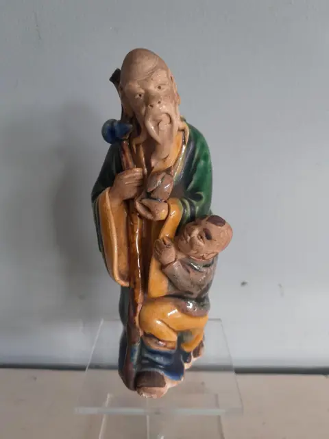 Antiek Chinese Mud Men beeld figuur mudman
