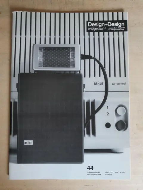 Design+Design 44 magazine - Braun flashlight - air control - design collectors - 90s