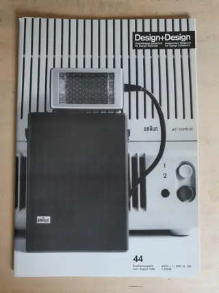 Design+Design 44 magazine - Braun flashlight - air control - design collectors - 90s