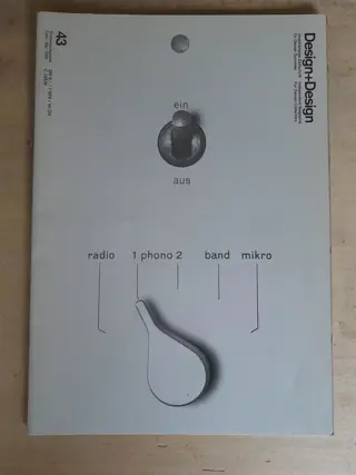 Design+Design 43 magazine - Braun hifi - design collectors - 90s