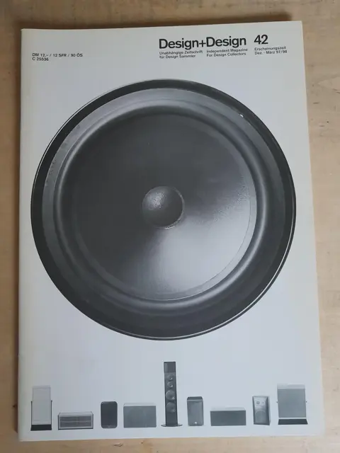 Design+Design 42 magazine - Braun loudspeakers - shavers - design collectors - 90s