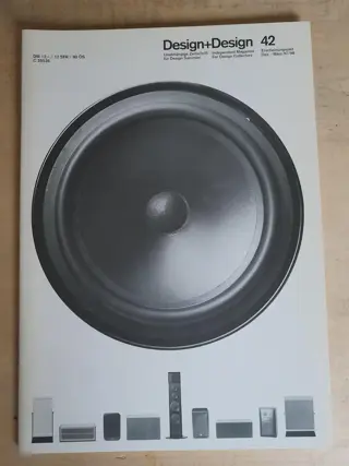 Design+Design 42 magazine - Braun loudspeakers - shavers - design collectors - 90s