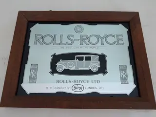Vintage Rolls-Royce reclame spiegel