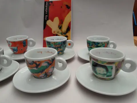Illy collection 1996 espresso cups -  Nam June Paik