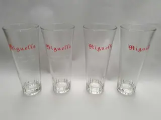 set van 4 vintage Franse wijnglazen - Miguella grand vin doux naturel