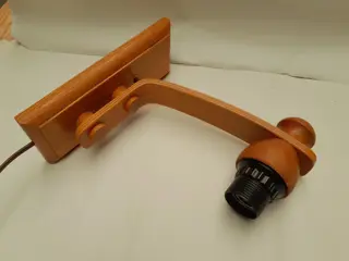 vintage houten wandlamp - Scandinavië