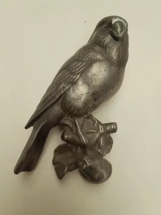vintage pewter bird - wall decoration