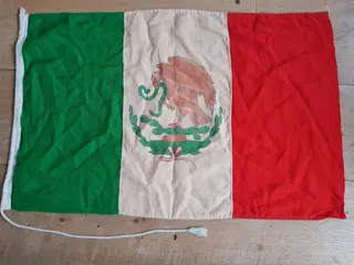 Vintage flag of Mexico