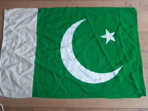 Vintage flag of Pakistan