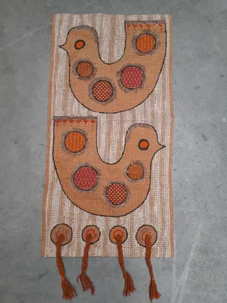 vintage wandkleed vogels - Scandinavisch