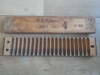 Vintage Hofnar houten sigarenmal Perlu Vorm - L. Bezemer - antiek Nederlands