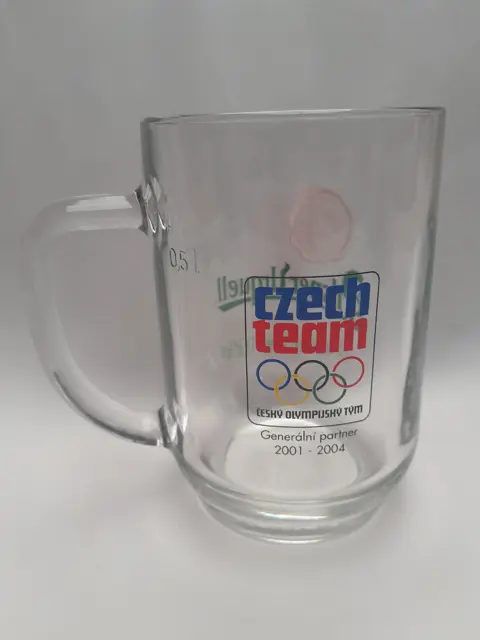Beer glass Pilsener Urquell - Olympic Czech Team 2001-2004