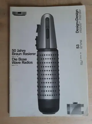 Design+Design 53 magazine - Braun shaver - design collectors - 90s