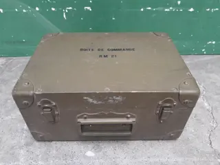 Legerkist Boite de Commande - houten kist Frankrijk