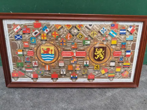 Vintage dienblad sigarenbandjes - Zeeland - Noord-Brabant - Hudson sigaren