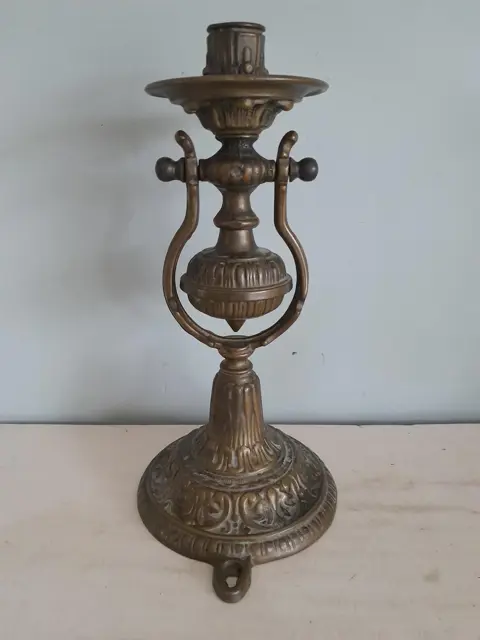 antieke bronzen scheepskandelaar - wandkandelaar - kandelaar