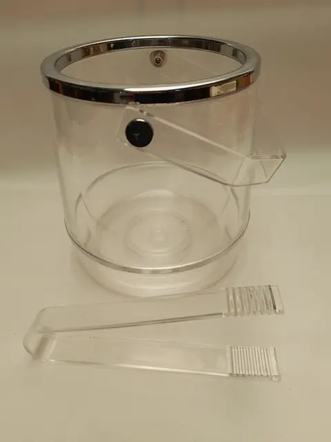 Vintage Mid Century Modern perspex ijsemmer