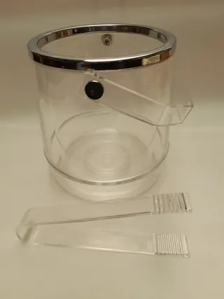 Vintage Mid Century Modern perspex ijsemmer