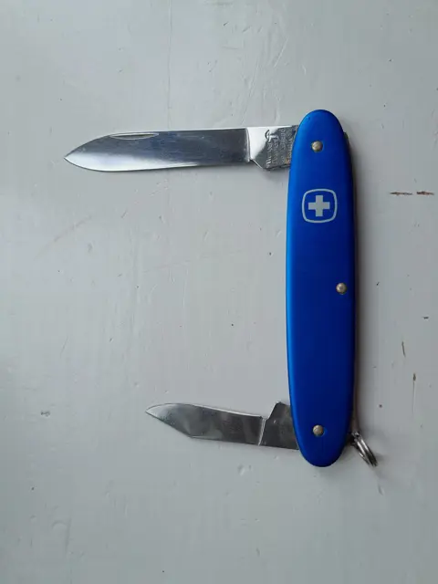 Vintage Wenger alox pocket knife - Eloxy 11 - blue