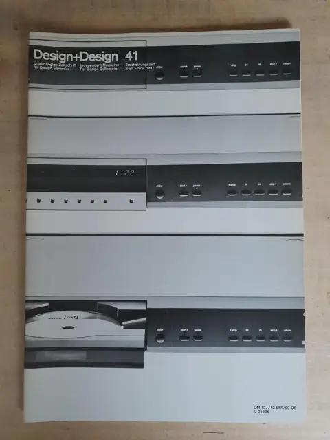 Design+Design 41 magazine - Braun HiFi cd player - design collectors - 90s