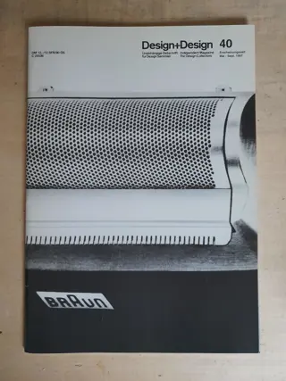 Design+Design 40 magazine - Braun Shavers - design collectors - 90s