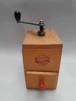 Antieke koffiemolen - Duits - Leinbrocks Ideal - hout