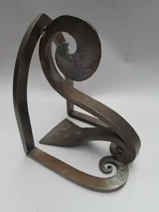 vintage smeedijzeren boekensteun
