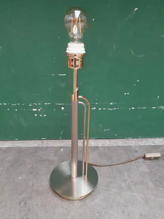 Postmodern Table Lamp in Brass & Chrome Massive - 1990s
