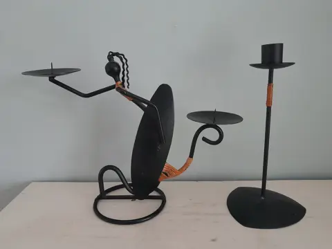 2 Midcentury Scandinavisch sesign kandelaars - Laurids Lonborg - Denemarken 1960's - Surfen