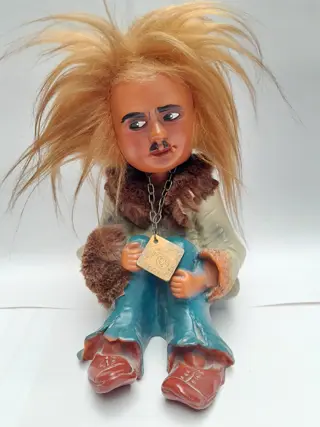 vintage Heico Original R West-Duitsland Hippie Bobble kop